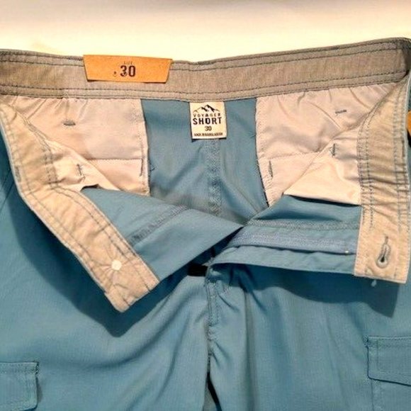 Trunks Swim and Surf Co.- Voyager Shorts - Size "30" Mineral Blue/Light Teal - Picture 2 of 7